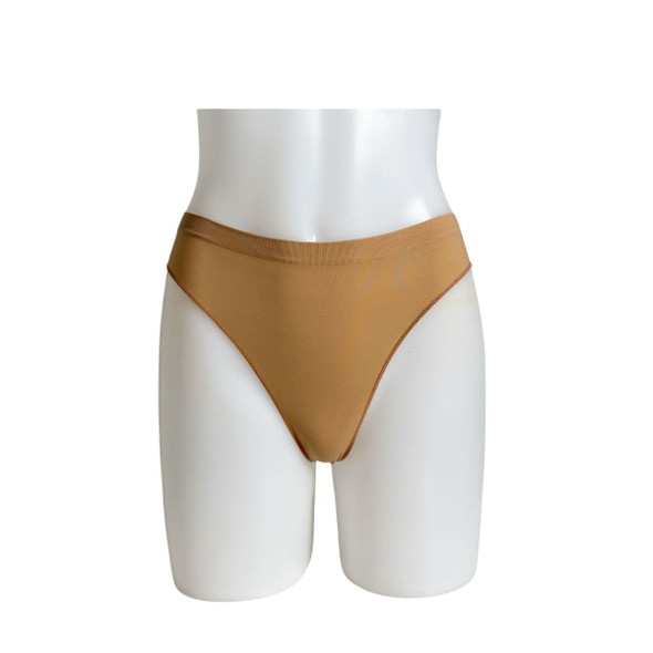 Studio 7 Dancewear seamless g-string brief in flesh, front view