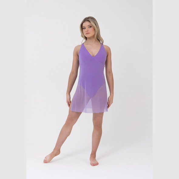Studio 7 Dancewear Celine Dress girl wearing Amethyst