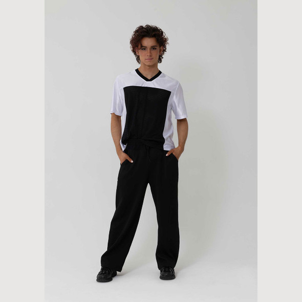Studio 7 Dancewear Locky Track Pant man wearing Black