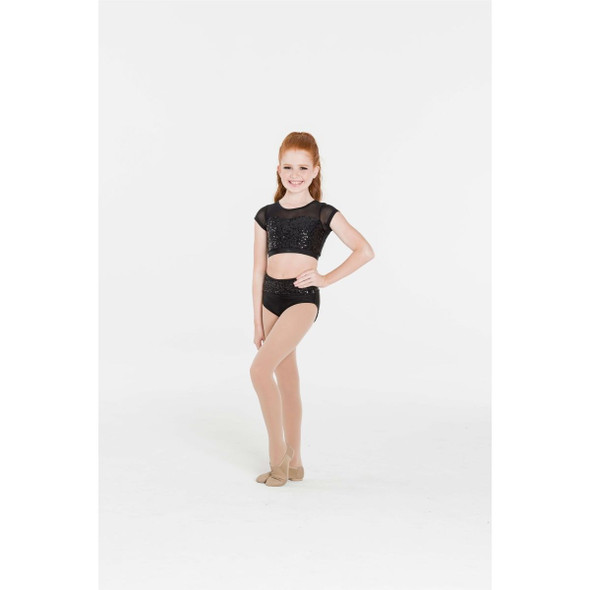 Studio 7 Dancewear Attitude Sequin Crop Top Adult Sizes
