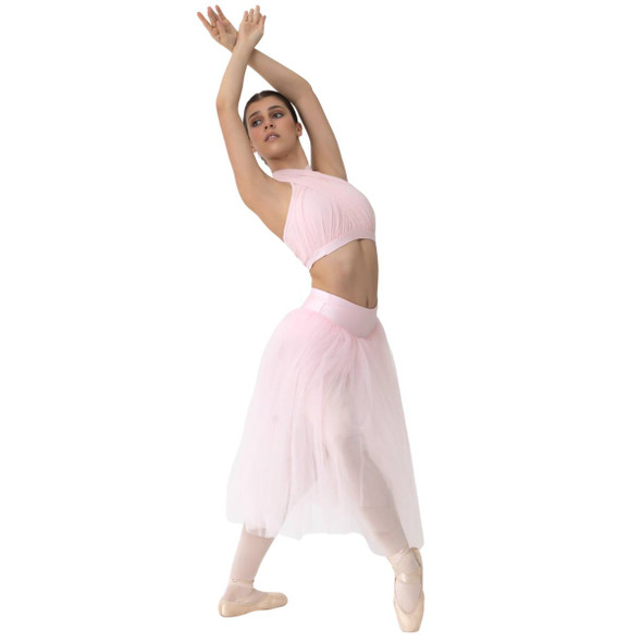 Studio 7 Dancewear Dream Romantic Tutu Skirt & Brief in pale pink, side view