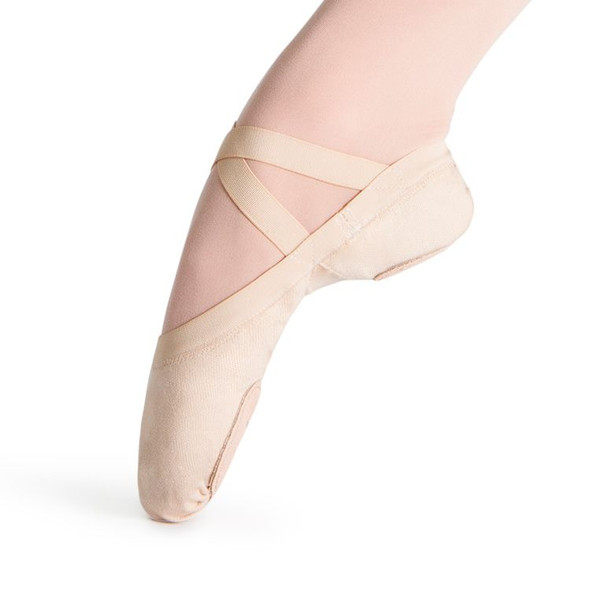 Pink Pro Elastic Canvas Women's Ballet Flat 
