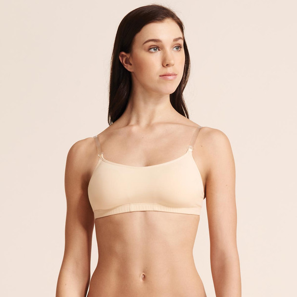 Capezio Beige Women's Camisole Bra with BraTek, Small