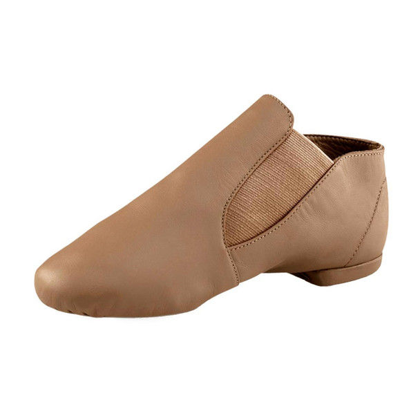 Dance Direct Pull on Split Sole Leather Jazz Shoes - Adult