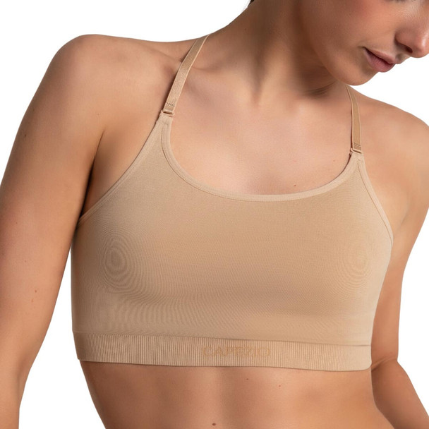 Capezio Seamless Knit Convertible Longline Bra Women Sizes