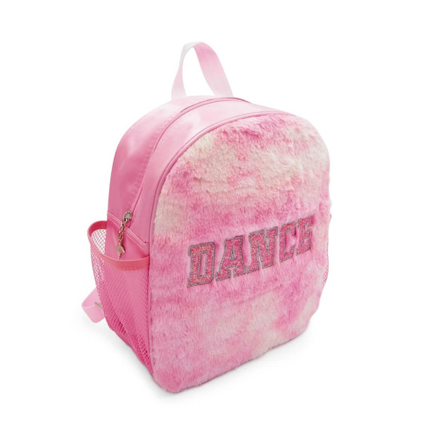 Capezio Super Soft Plush Faux Fur Dancers Backpack Pink
