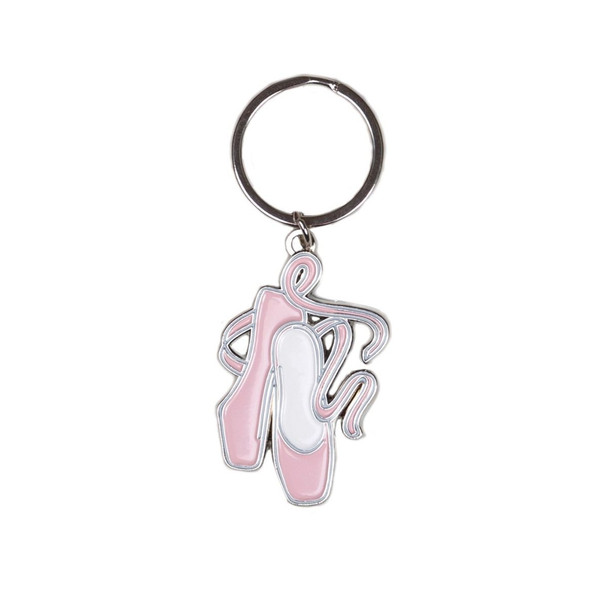 Energetiks Pointe Shoe Keyring - Pink & Red - Gift Accessory