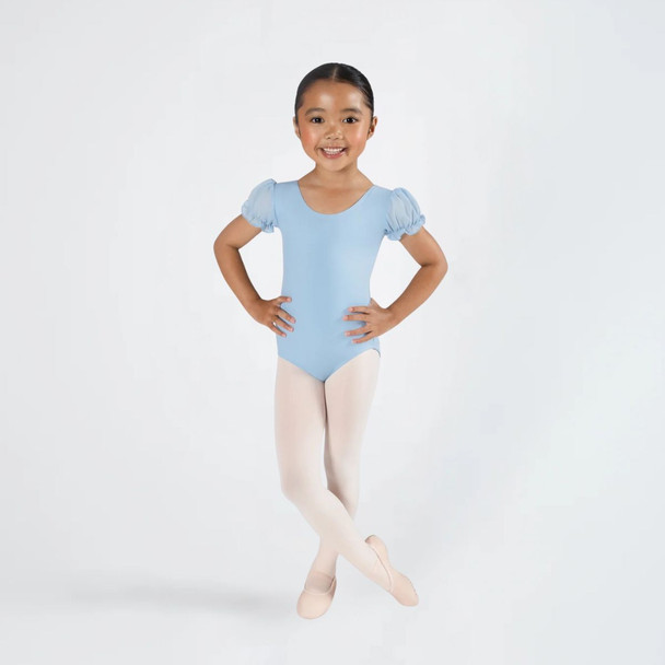 Energetiks Eleanor Leotard in Baby Blue dancer front view