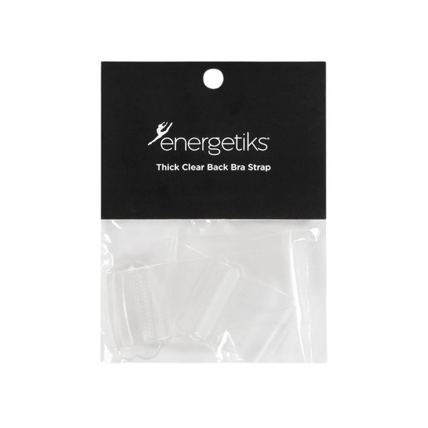 Energetiks Replacement Thick Clear Back Dance Bra Strap, clear colour