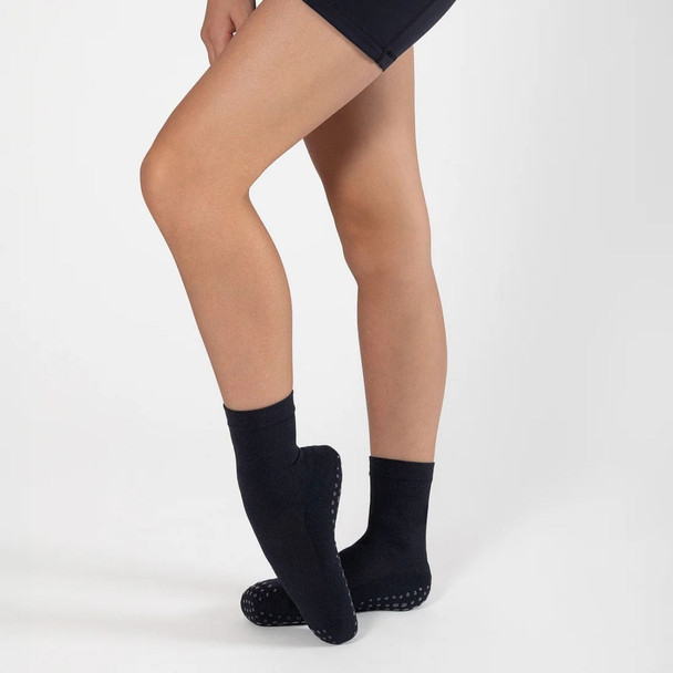 Energetiks Multi-Use Studio Design Pointe Perfect Grip Socks in Black