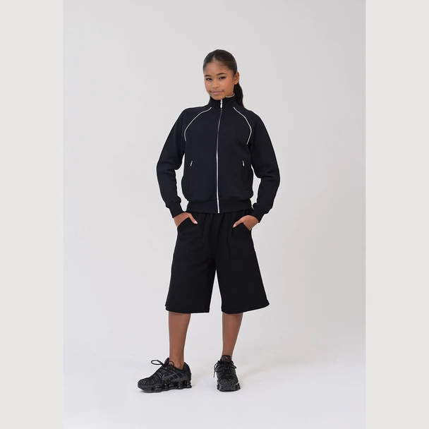 Studio 7 Dancewear Studio Jacket girl wearing, front view