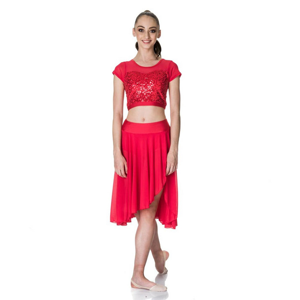 Studio 7 Dancewear Inspire Mesh Skirt With Dance Brief Adult