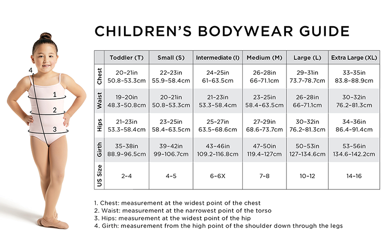 Capezio Capezio Clothing Capezio Boys Clothing Size Guide