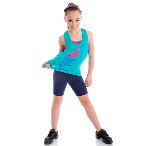 girl in cycling shorts