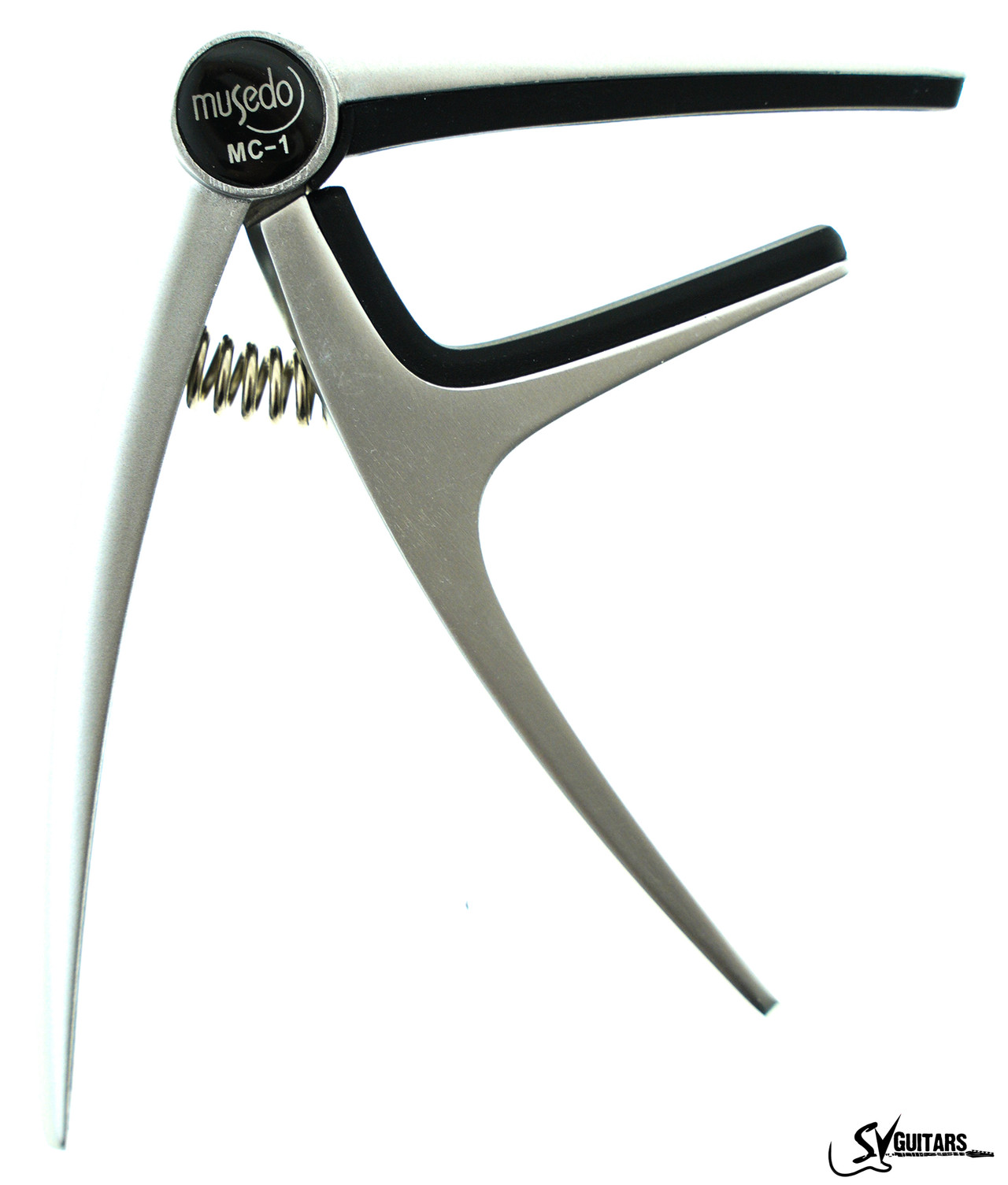 Musedo MC1 Silver Trigger Capo for Acoustic Guitar SV Guitars