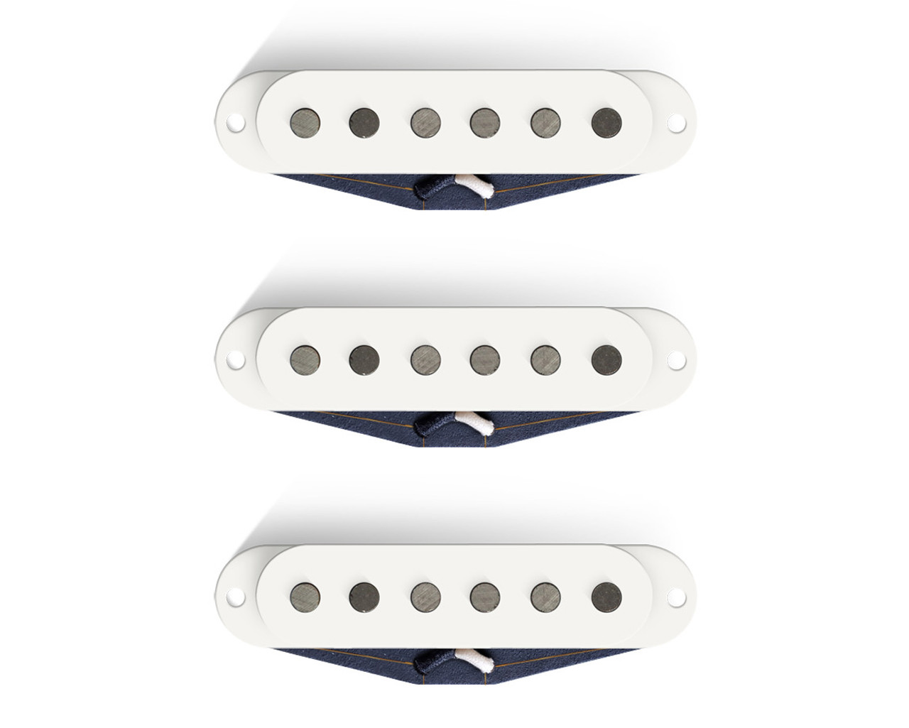 Bare Knuckle 6 ST The Sinner Single Coil SSS Set WHITE - 56