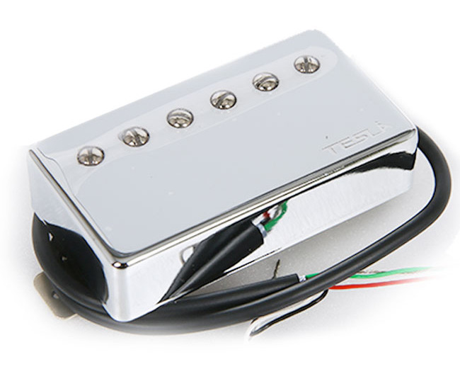 Micro Tesla Pickup Plasma 2 Neck/Chrome – Son Rock Puissant Et Agressif