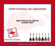 Happy 52nd Birthday Singapore!! SV Guitars would like to celebrate National Day with you!