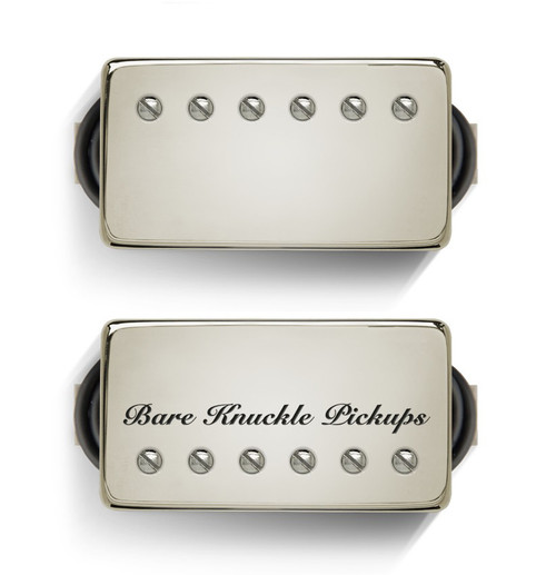 Bare Knuckle 6 ST Black Dog Calibrated Covered SET NICKEL BKP ETCH