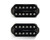 Bare Knuckle 6 ST Black Dog Calibrated Open SET BLACK - Nickel Screw - Bridge 53MM Spacing