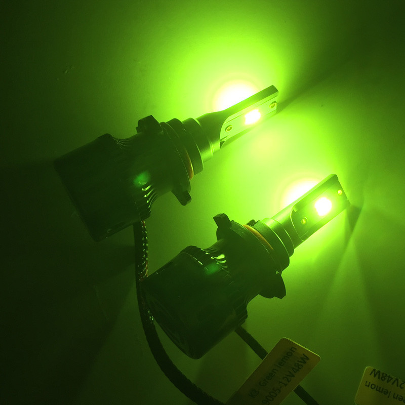 9005 (HB3) K3 LIME GREEN FOG LIGHT 6000LM 48W CSP LED kit w