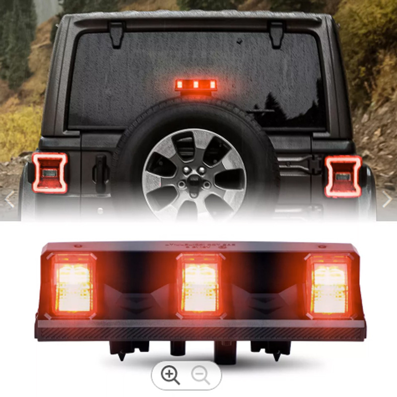 2018+ Jeep Wrangler JL Jeep Wrangler Unlimited JL LED High Mount 3rd Brake  Light | HID Vision Canada