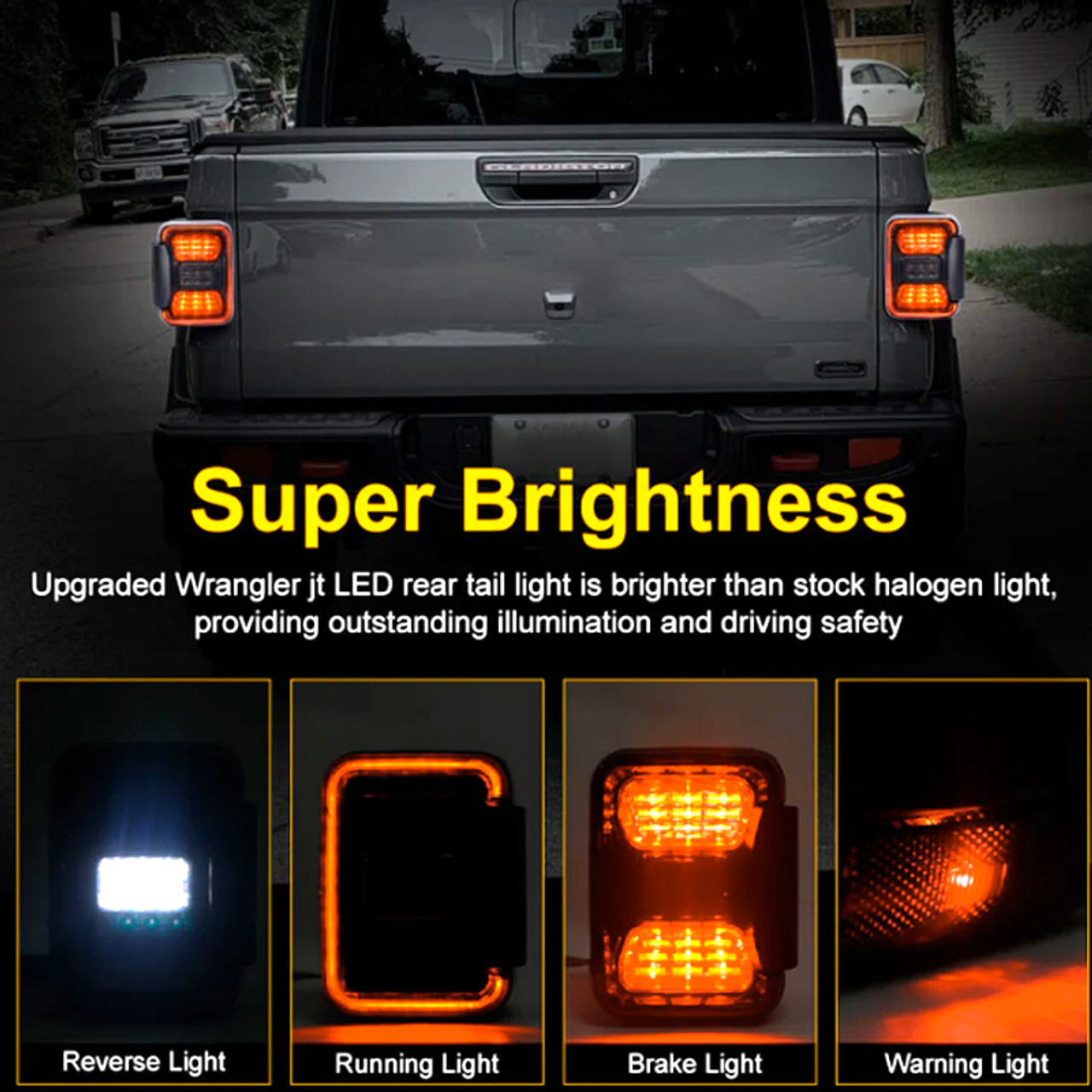 NEW FOR 2023 - JEEP Gladiator Multifunction Smoked Lens Taillights