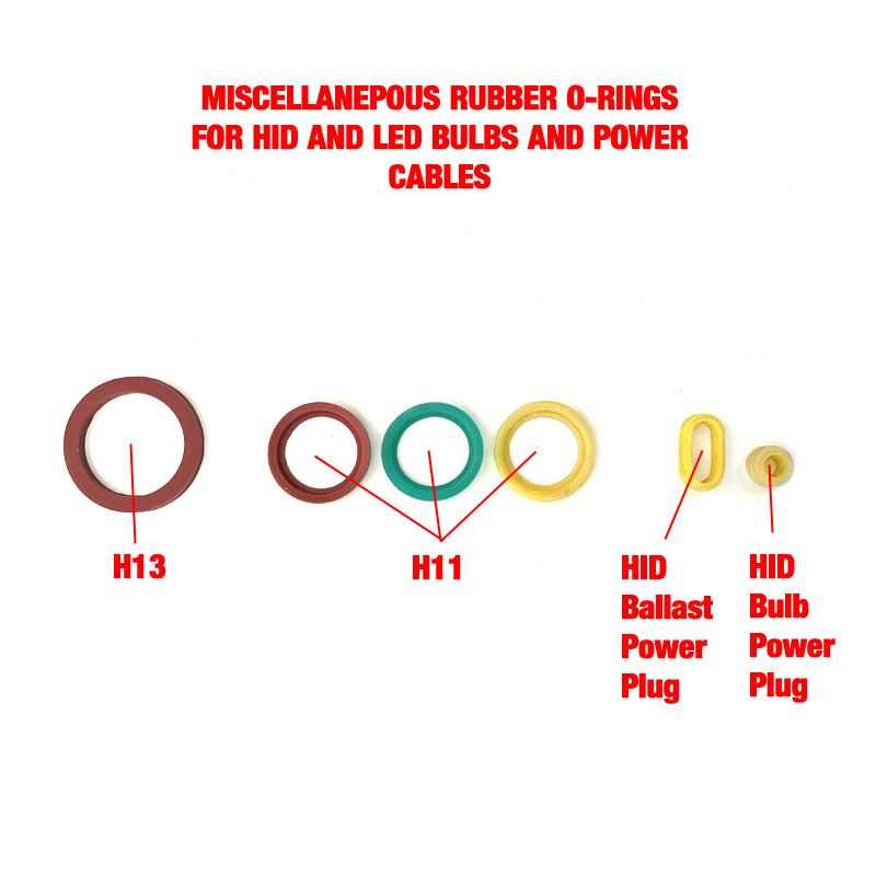 LED & HID Bulb Rubber O-ring and Power Cable Dust Seals - HID Vision Canada