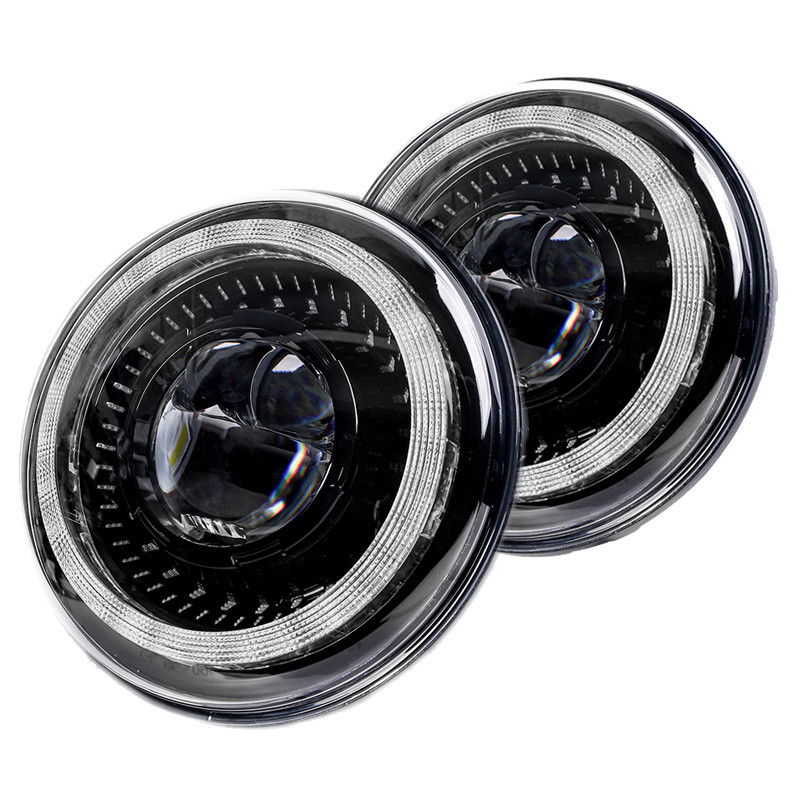 Pair 120W 7x6 5x7 inch LED Headlights Hi-Lo Sealed Beam For Jeep Cherokee XJ YJ