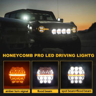 DOT Hexagonal Honeycomb Auxiliary LED Lights 