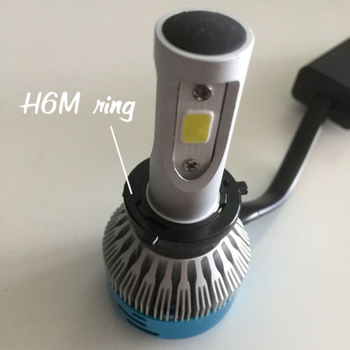 M3MAX AC DC Motorbike LED bulb, 40W H4, H6M, P15D Hi/Lo 4000lm 3-sided ...