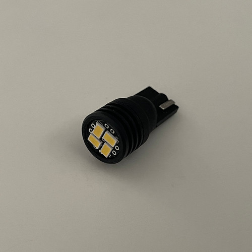 23mm 12 Watt 250lm Canbus Black LED bulb - WHITE - top