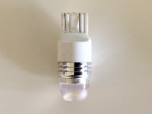 7443, 7444, W12/5W COB LED w/lens / 7443-1C-P-W (1 bulb) - White/White