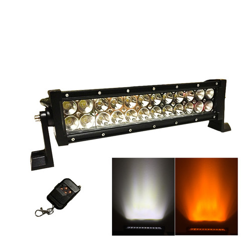 12" 72W dual color LED bar with remote