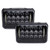 4" x 6" 48W High/Low Beam LED Headlight Set w/DRL - BLACK