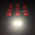 Harley Davidson "Eagle Claw" Red LED taillight - licence plate light ON