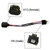 H4 (male) to H13 (female) power adapter cable - 6.0" cable