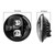 7" JEEP 90W BLADE DOT High/Low OSRAM LED Headlight Set NO HALO - dimensions