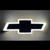 CHEVY Dynamic Moving LED 27.2cm x 9cm Chrome Plastic Badge/Emblem/Logo - ON