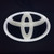 TOYOTA Dynamic Moving LED 19 x 13.5 cm LARGE Black Plastic Badge/Emblem/Logo - ON