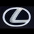 LEXUS Dynamic Moving LED 16.3 x 12.0 cm LARGE Black Glossy Badge/Emblem/Logo - ON