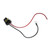 HID ballast power cable with chassis ground loop