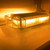 13" Amber Rooftop Mini Emergency Strobe LED Light Bar with 10 strobe effects - SIDE ON