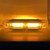 13" Amber Rooftop Mini Emergency Strobe LED Light Bar with 10 strobe effects - FRONT ON