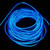 Neon Blue Interior LED Strip - 4m long with cigarette lighter power 