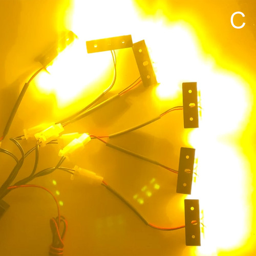 AMBER LED STROBE WARNING LIGHT KIT 6pcs HID Vision Canada