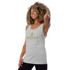 Men's Tank Top with Gold SmōkHaus Logo - flat lay showing full garment
