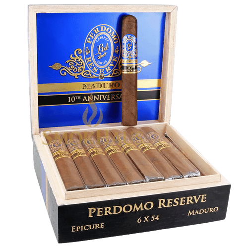 Perdomo 10th Anniversary Maduro - Medium-full Nicaraguan Maduro cigar with rich dark wrapper | SmōkHaus Cigars