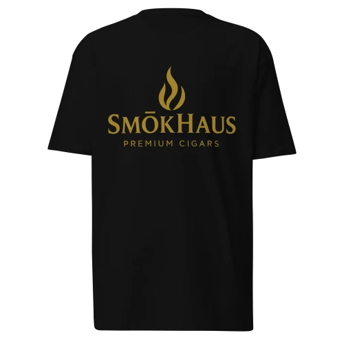 SmōkHaus Premium Heavyweight Tee - High-quality tee with SmōkHaus branding