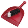 Dust pan and brush set red
